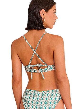 Haut maillot de bain triangle non préformé kaleido