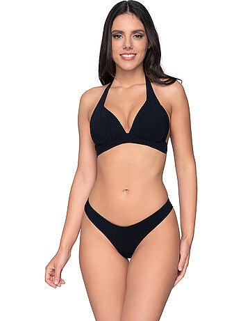 Haut maillot de bain triangle plissé emboîtant blue sense