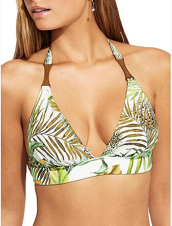 Haut maillot de bain triangle préformé dos nu paradise