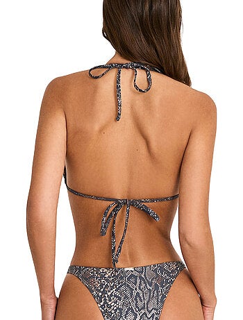 Haut maillot de bain triangle préformé indigo