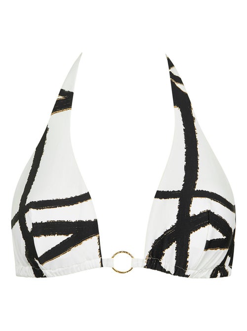 Haut maillot de bain triangle préformé sans armatures honolulu - Kiabi Haut maillot de bain triangle préformé sans armatures honolulu - Kiabi