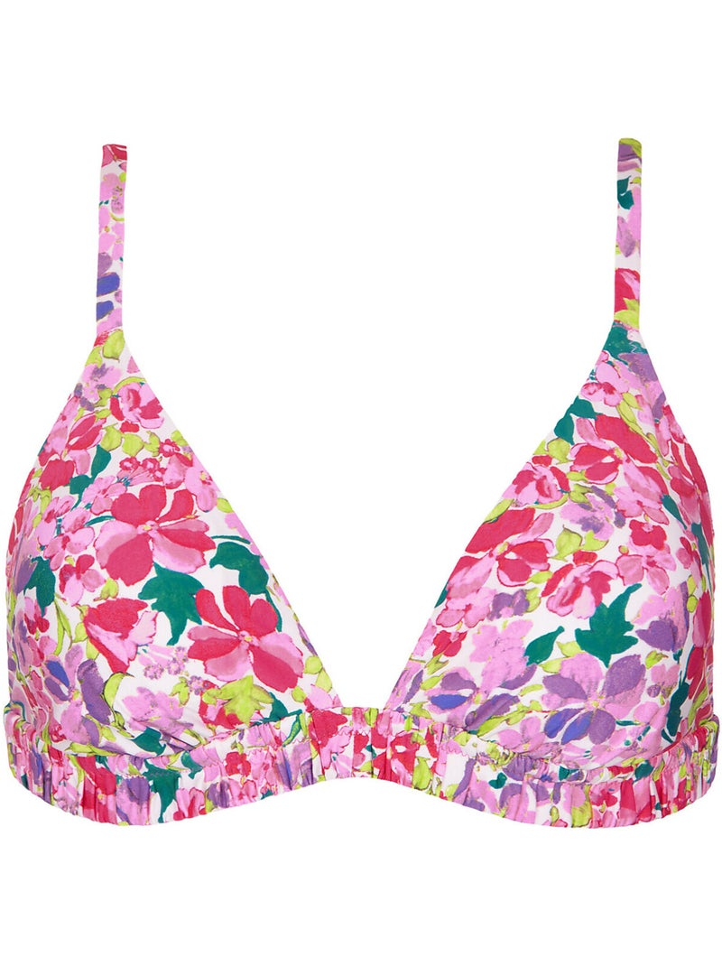 Haut maillot de bain triangle préformé sans armatures napoli Rose - Kiabi