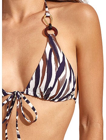 Haut maillot de bain triangle préformé serengeti
