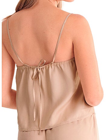 Haut pyjama caraco fines bretelles stella