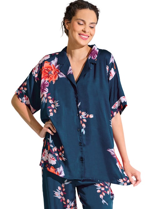 Haut pyjama chemise manches courtes amaryllis - Kiabi Haut pyjama chemise manches courtes amaryllis - Kiabi