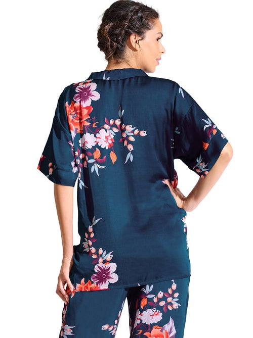 Haut pyjama chemise manches courtes amaryllis - Kiabi Haut pyjama chemise manches courtes amaryllis - Kiabi
