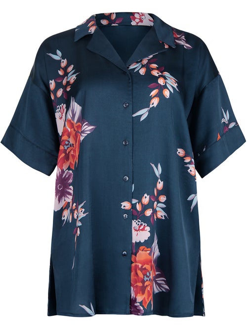 Haut pyjama chemise manches courtes amaryllis - Kiabi Haut pyjama chemise manches courtes amaryllis - Kiabi