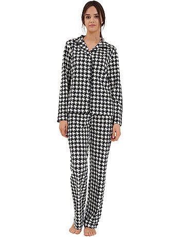 Haut pyjama chemise manches longues mia
