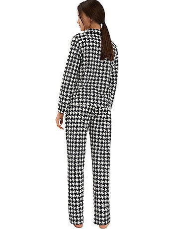 Haut pyjama chemise manches longues mia