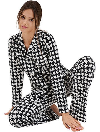 Haut pyjama chemise manches longues mia