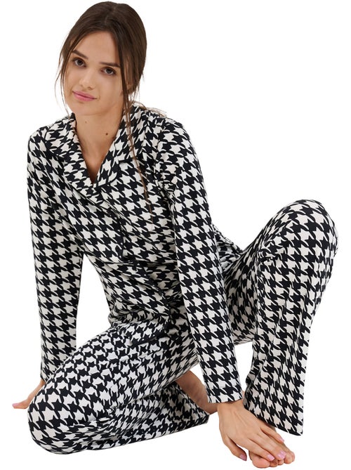 Haut pyjama chemise manches longues mia - Kiabi Haut pyjama chemise manches longues mia - Kiabi