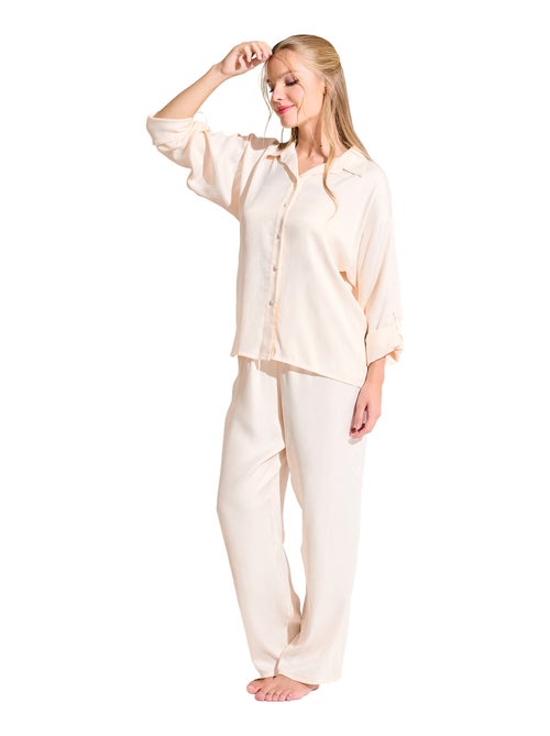 Haut pyjama chemise manches longues paris - Kiabi Haut pyjama chemise manches longues paris - Kiabi