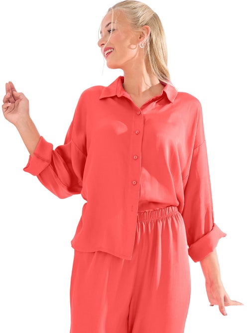 Haut pyjama chemise manches longues paris - Kiabi Haut pyjama chemise manches longues paris - Kiabi