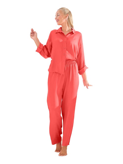 Haut pyjama chemise manches longues paris - Kiabi Haut pyjama chemise manches longues paris - Kiabi