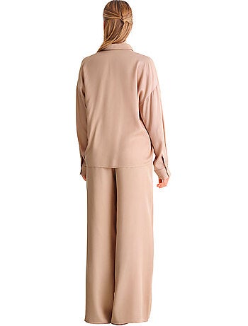 Haut pyjama chemise manches longues stella