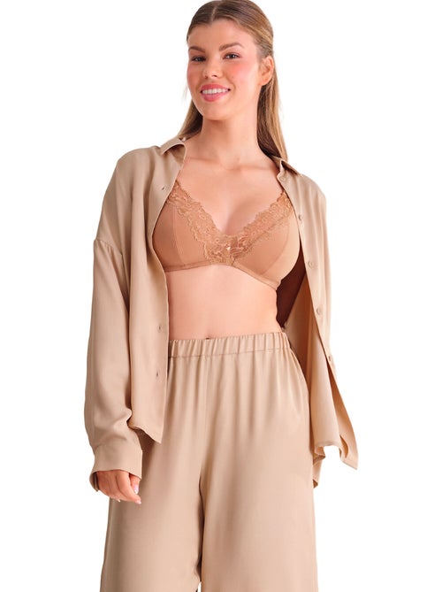 Haut pyjama chemise manches longues stella - Kiabi Haut pyjama chemise manches longues stella - Kiabi