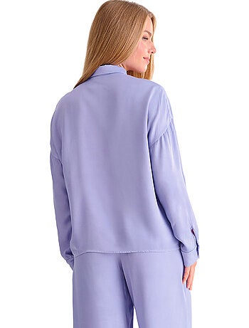 Haut pyjama chemise manches longues stella