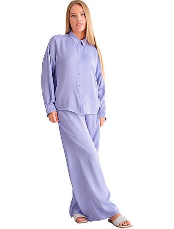 Haut pyjama chemise manches longues stella