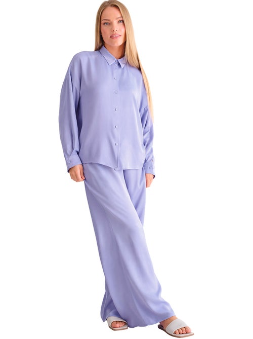 Haut pyjama chemise manches longues stella - Kiabi Haut pyjama chemise manches longues stella - Kiabi