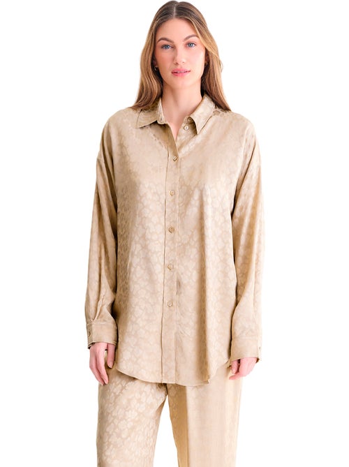 Haut pyjama chemise manches longues talena - Kiabi Haut pyjama chemise manches longues talena - Kiabi
