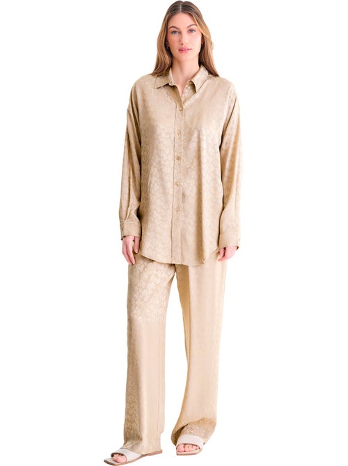 Haut pyjama chemise manches longues talena - Kiabi Haut pyjama chemise manches longues talena - Kiabi