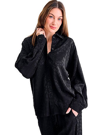 Haut pyjama chemise manches longues talena