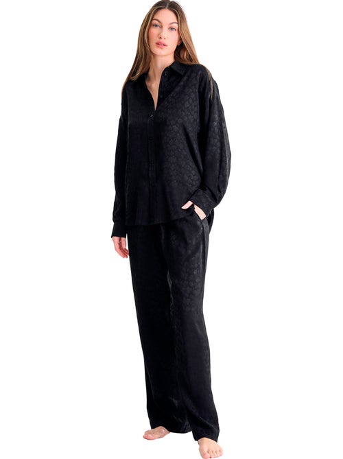 Haut pyjama chemise manches longues talena - Kiabi Haut pyjama chemise manches longues talena - Kiabi