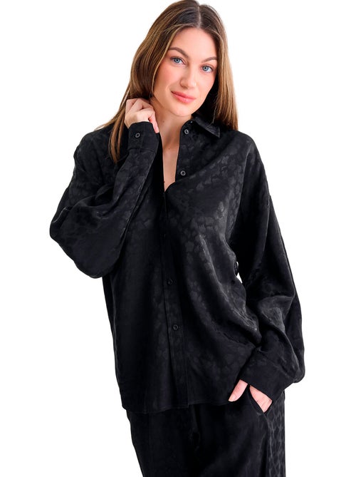 Haut pyjama chemise manches longues talena - Kiabi Haut pyjama chemise manches longues talena - Kiabi