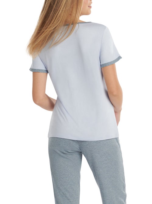 Haut pyjama t-shirt manches courtes laura - Kiabi Haut pyjama t-shirt manches courtes laura - Kiabi