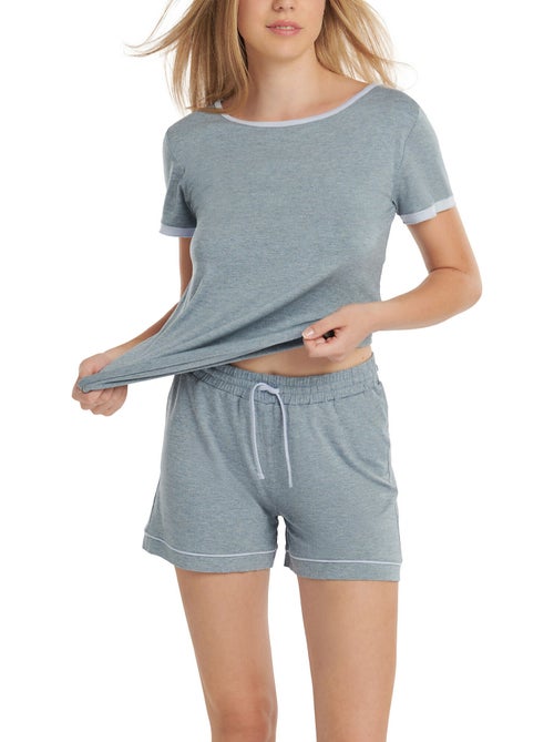 Haut pyjama t-shirt manches courtes laura - Kiabi Haut pyjama t-shirt manches courtes laura - Kiabi