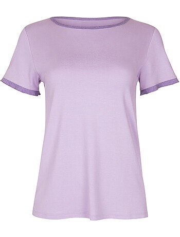 Haut pyjama t-shirt manches courtes laura
