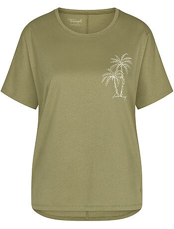 Haut pyjama t-shirt manches courtes mix and match