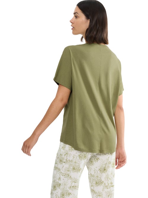 Haut pyjama t-shirt manches courtes mix and match - Kiabi Haut pyjama t-shirt manches courtes mix and match - Kiabi