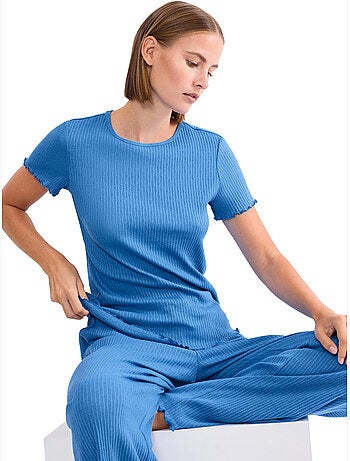 Haut pyjama t-shirt manches courtes mix match