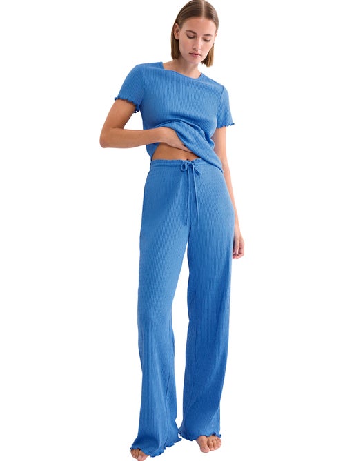 Haut pyjama t-shirt manches courtes mix match - Kiabi Haut pyjama t-shirt manches courtes mix match - Kiabi