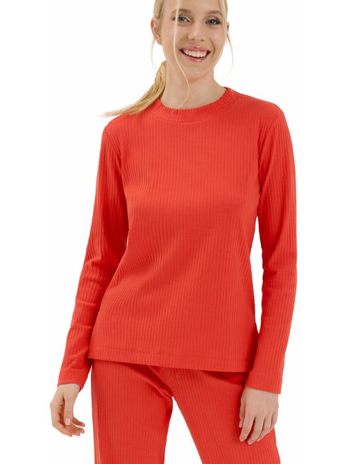Haut pyjama top manches longues lucky - Kiabi