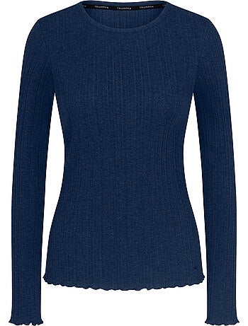 Haut pyjama top manches longues versatile rib