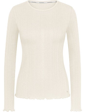 Haut pyjama top manches longues versatile rib