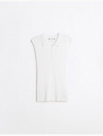 Haut tricoté avec col polo, mo fashion