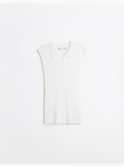 Haut tricoté avec col polo, mo fashion - Kiabi