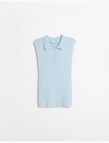 Haut tricoté avec col polo, mo fashion