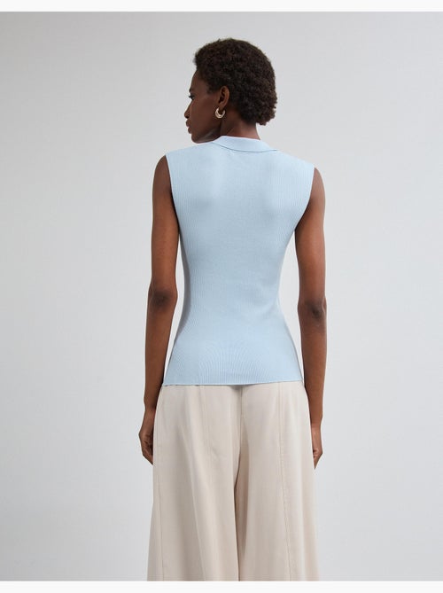 Haut tricoté avec col polo, mo fashion - Kiabi