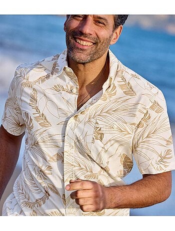 Hawaïaans overhemd van popeline - atlas for men