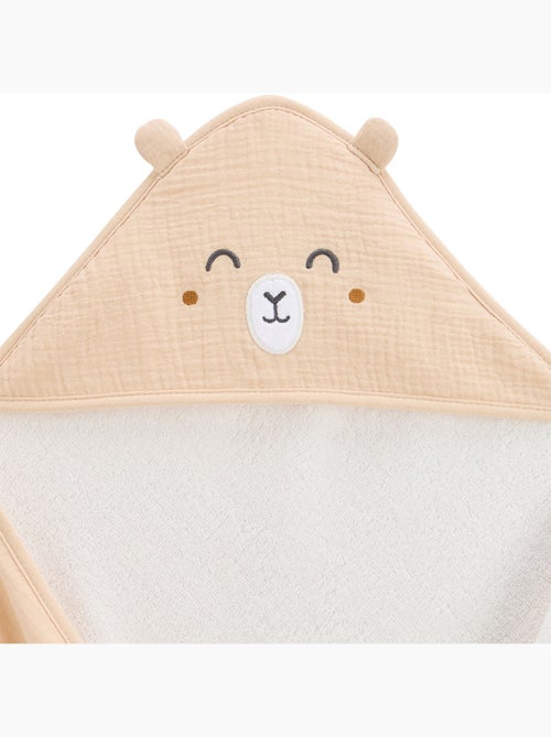 Hazelnootkleurige babybadcape - Kiabi Hazelnootkleurige babybadcape - Kiabi