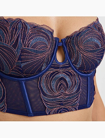 Hedwige beha balconette bustier multikleur blauw