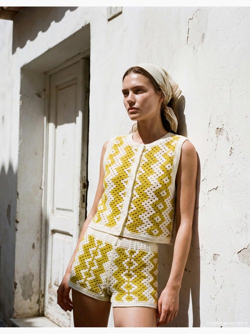 Hekelvest, mo fashion - Kiabi