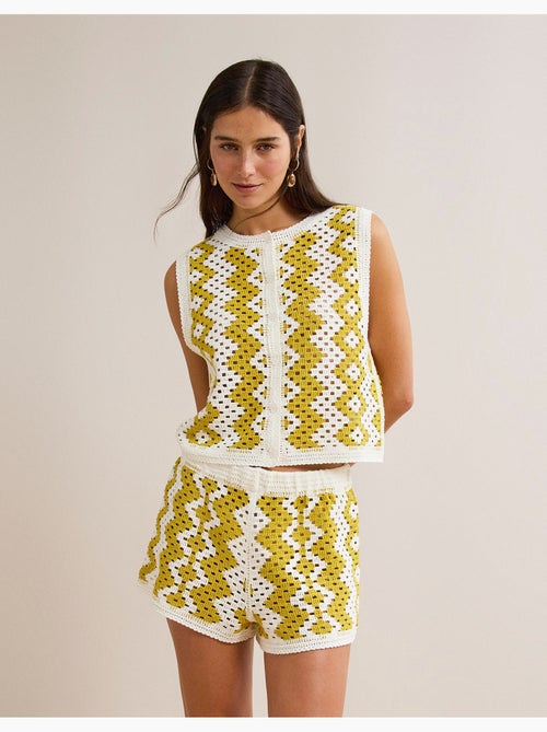 Hekelvest, mo fashion - Kiabi