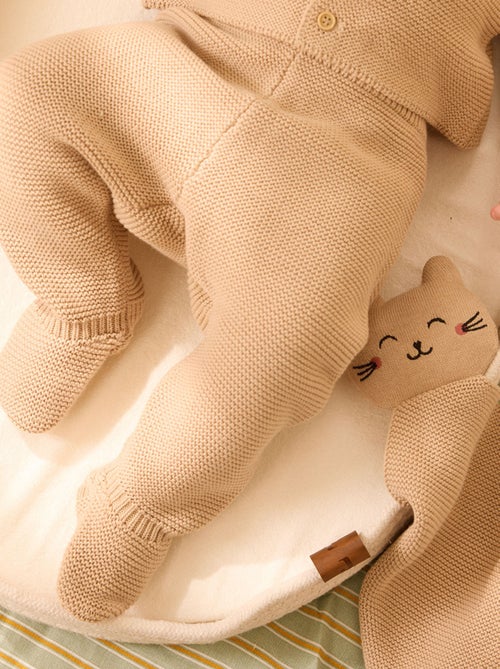 Hello Baby gebreid knuffelbeestje - Kiabi