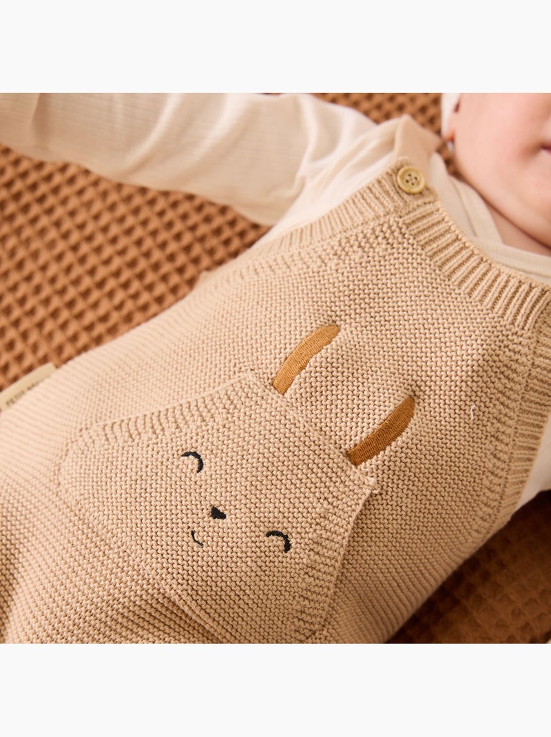 Hello Baby gebreide babyoveralls Zandbeige - Kiabi