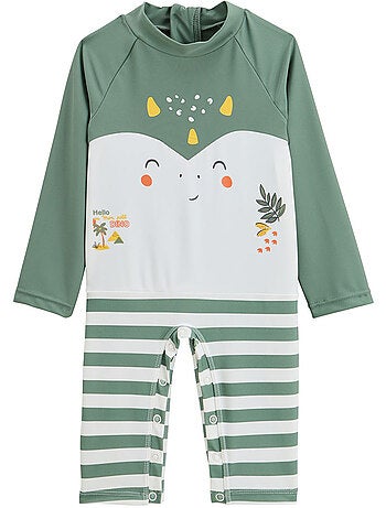 Hello dino babyzwempak met lange mouwen en uv-bescherming